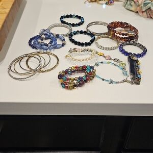 Colorful Beaded Bracelet Set.buy 1 Or All.make Offer